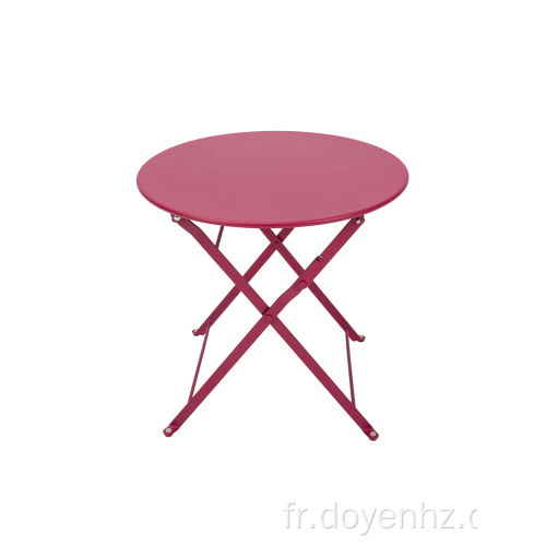 Table enfant ronde pliante en métal 50 cm